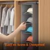 imageLifewit 10 Compartments Hat Organizer for Baseball Caps 1 Pack Hat Rack Hanging Storage organizer NonWoven Fabric Display Shelf Holds Up to 40 Hats Cap Holder Hanger for Closet Bedroom GreyGray