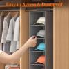 imageLifewit 10 Compartments Hat Organizer for Baseball Caps 1 Pack Hat Rack Hanging Storage organizer NonWoven Fabric Display Shelf Holds Up to 40 Hats Cap Holder Hanger for Closet Bedroom GreyGray