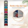 imageLifewit 10 Compartments Hat Organizer for Baseball Caps 1 Pack Hat Rack Hanging Storage organizer NonWoven Fabric Display Shelf Holds Up to 40 Hats Cap Holder Hanger for Closet Bedroom GreyGray