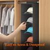 imageLifewit 10 Compartments Hat Organizer for Baseball Caps 1 Pack Hat Rack Hanging Storage organizer NonWoven Fabric Display Shelf Holds Up to 40 Hats Cap Holder Hanger for Closet Bedroom GreyBlack