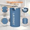 imageLifewit 100L 2Pack Large Laundry Basket Collapsible Laundry Hamper with Aluminum Handles Waterproof Freestanding Dirty Clothes Hampers for Laundry Room Bedroom Dorm Bathroom BlackBlue