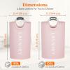 imageLifewit 100L 2Pack Large Laundry Basket Collapsible Laundry Hamper with Aluminum Handles Waterproof Freestanding Dirty Clothes Hampers for Laundry Room Bedroom Dorm Bathroom BlackPink