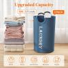 imageLifewit 100L 2Pack Large Laundry Basket Collapsible Laundry Hamper with Aluminum Handles Waterproof Freestanding Dirty Clothes Hampers for Laundry Room Bedroom Dorm Bathroom BlackBlue
