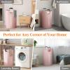 imageLifewit 100L 2Pack Large Laundry Basket Collapsible Laundry Hamper with Aluminum Handles Waterproof Freestanding Dirty Clothes Hampers for Laundry Room Bedroom Dorm Bathroom BlackPink