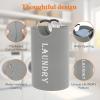 imageLifewit 100L 2Pack Large Laundry Basket Collapsible Laundry Hamper with Aluminum Handles Waterproof Freestanding Dirty Clothes Hampers for Laundry Room Bedroom Dorm Bathroom BlackSilver Grey