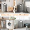 imageLifewit 100L 2Pack Large Laundry Basket Collapsible Laundry Hamper with Aluminum Handles Waterproof Freestanding Dirty Clothes Hampers for Laundry Room Bedroom Dorm Bathroom BlackSilver Grey