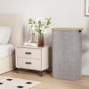 imageLifewit 100L Laundry Basket with Lid Clothes Hampers for Laundry with Bamboo Handles and A Removable Bag Large Foldable Laundry Hamper for Bedroom Bathroom Dorm Laundry Room GrayLight Gray