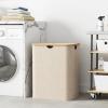 imageLifewit 100L Laundry Basket with Lid Clothes Hampers for Laundry with Bamboo Handles and A Removable Bag Large Foldable Laundry Hamper for Bedroom Bathroom Dorm Laundry Room GrayBeige