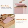 imageLifewit 100L Laundry Basket with Lid Clothes Hampers for Laundry with Bamboo Handles and A Removable Bag Large Foldable Laundry Hamper for Bedroom Bathroom Dorm Laundry Room GrayPink