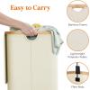 imageLifewit 100L Laundry Basket with Lid Clothes Hampers for Laundry with Bamboo Handles and A Removable Bag Large Foldable Laundry Hamper for Bedroom Bathroom Dorm Laundry Room GrayWhite