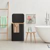 imageLifewit 100L Laundry Basket with Lid Clothes Hampers for Laundry with Bamboo Handles and A Removable Bag Large Foldable Laundry Hamper for Bedroom Bathroom Dorm Laundry Room GrayBlack
