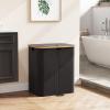 imageLifewit 120L Double Laundry Hamper with Lid Large Dual Laundry Basket Removable Bags 2 Sections Aesthetic Clothes Hampers for Laundry with Bamboo Handles for Bedroom Bathroom Dorm BlackBlack