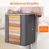 imageLifewit 120L Extra Large Blanket Storage Bags Foldable Comforter Storage with Reinforced Handles Clothes Storage Containers for King Comforter Bedding Pillow Sheet Storage Bin with Lids 3 Pack2