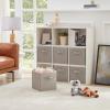 imageLifewit 13 Inch Cube Storage Bins Storage Cubes Foldable Medium Decorative Fabric Storage Baskets for Organizing Home Organizers with Handles for Shelves Closet Set of 8 36L GreyLight Gray
