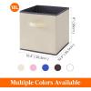 imageLifewit 13 Inch Cube Storage Bins Storage Cubes Foldable Medium Decorative Fabric Storage Baskets for Organizing Home Organizers with Handles for Shelves Closet Set of 8 36L GreyBeige