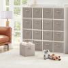 imageLifewit 13 Inch Cube Storage Bins Storage Cubes Foldable Medium Decorative Fabric Storage Baskets for Organizing Home Organizers with Handles for Shelves Closet Set of 8 36L GreyLight Gray