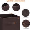imageLifewit 13 Inch Cube Storage Bins Storage Cubes Foldable Medium Decorative Fabric Storage Baskets for Organizing Home Organizers with Handles for Shelves Closet Set of 8 36L GreyBrown