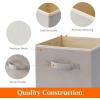imageLifewit 13 Inch Cube Storage Bins Storage Cubes Foldable Medium Decorative Fabric Storage Baskets for Organizing Home Organizers with Handles for Shelves Closet Set of 8 36L GreyLight Gray