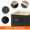 imageLifewit 13 Inch Cube Storage Bins Storage Cubes Foldable Medium Decorative Fabric Storage Baskets for Organizing Home Organizers with Handles for Shelves Closet Set of 8 36L GreyBlack