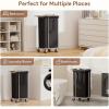 imageLifewit 150L Large Laundry Basket with Wheels Tall 2 Section Laundry Hamper Organizer Rolling Laundry Cart with Steel Frame ampamp Removable Bag for Luandry Room Bathroom Bedroom WhiteBlack