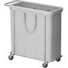 imageLifewit 150L Large Laundry Basket with Wheels Tall 2 Section Laundry Hamper Organizer Rolling Laundry Cart with Steel Frame ampamp Removable Bag for Luandry Room Bathroom Bedroom WhiteSilver Gray