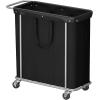 imageLifewit 150L Large Laundry Basket with Wheels Tall 2 Section Laundry Hamper Organizer Rolling Laundry Cart with Steel Frame ampamp Removable Bag for Luandry Room Bathroom Bedroom WhiteBlack