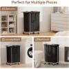 imageLifewit 150L Large Laundry Basket with Wheels Tall 2 Section Laundry Hamper Organizer Rolling Laundry Cart with Steel Frame ampamp Removable Bag for Luandry Room Bathroom Bedroom WhiteBlack