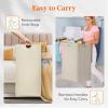 imageLifewit 160L Double Laundry Hamper with Lid Extra Large Bamboo Laundry Basket Dirty Clothes Hamper 2 Section Laundry Bin Organizer for Laundry Room Bedroom with 2 Removable Liners ampamp Bags BlackBeige