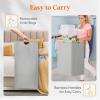 imageLifewit 160L Double Laundry Hamper with Lid Extra Large Bamboo Laundry Basket Dirty Clothes Hamper 2 Section Laundry Bin Organizer for Laundry Room Bedroom with 2 Removable Liners ampamp Bags BlackSilver Gray