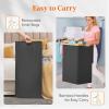 imageLifewit 160L Double Laundry Hamper with Lid Extra Large Bamboo Laundry Basket Dirty Clothes Hamper 2 Section Laundry Bin Organizer for Laundry Room Bedroom with 2 Removable Liners ampamp Bags BlackDark Gray