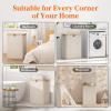 imageLifewit 160L Double Laundry Hamper with Lid Extra Large Bamboo Laundry Basket Dirty Clothes Hamper 2 Section Laundry Bin Organizer for Laundry Room Bedroom with 2 Removable Liners ampamp Bags BlackBeige