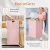 imageLifewit 160L Double Laundry Hamper with Lid Extra Large Bamboo Laundry Basket Dirty Clothes Hamper 2 Section Laundry Bin Organizer for Laundry Room Bedroom with 2 Removable Liners ampamp Bags BlackPink