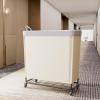 imageLifewit 165L Laundry Basket with Wheels Large Heavy Duty Commercial Rolling Laundry Hamper with Handles Tall Steel Frame Laundry Cart for Laundry Room Bedroom Hotel Home Dorm WhiteWhite