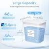 imageLifewit 2 Pack Laundry Pods container with Labels and Measuring Scoops Two 072 Gal92 Oz Powder Containers with PressandPop Lid Laundry Room Organization and Storage for Booster Beads5