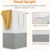 imageLifewit 2 x 80L Laundry Hamper Freestanding Laundry Basket with Handles Waterproof Tall Collapsible Clothes Hamper for Laundry Dorm Bedroom Bathroom DarkLight3