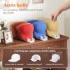imageLifewit 3 Pack Hat Organizer for Baseball Caps Hat Storage Rack for 21 Ball Caps Hat Stand Shelf for Trucker Hat and Golf Cap in Closet Bedroom Dresser ClearWhite