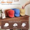 imageLifewit 3 Pack Hat Organizer for Baseball Caps Hat Storage Rack for 21 Ball Caps Hat Stand Shelf for Trucker Hat and Golf Cap in Closet Bedroom Dresser ClearClear