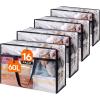 imageLifewit 4 Pack Clear Clothes Storage Bags 40L Plastic Blanket Storage Bag Vinyl Foldable Moving Bags with Zipper Closet Organizers and Storage Containers for Bedding Duvet Comforter16