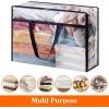 imageLifewit 4 Pack Clear Clothes Storage Bags 40L Plastic Blanket Storage Bag Vinyl Foldable Moving Bags with Zipper Closet Organizers and Storage Containers for Bedding Duvet Comforter8