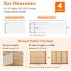 imageLifewit 4 Pack Deep Drawer Dividers 8quot High 138225quot Adjustable Dresser Drawer Divider Plastic Drawer Organizer for Clothes Tall Drawers Separators for Dresser Kitchen Bedroom Bathroom Office4