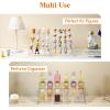 imageLifewit 4 Tier Clear Display Riser Stand Toolfree Assembly Plastic Organizers for Figures Cupcake Perfume Dessert Desktop Display Stand for Organize and Decoration 9 Inch 1Pack9inch 2 pack