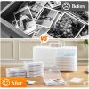 imageLifewit 4x6 Photo Storage Box 20 pcs Inner Photo Case with Lids Clear Photo Organizers with 1 Sheet Label Sticker Plastic Craft Storage Box for Seeds Sticker Cards Pictures Stamps Office SuppliesClear
