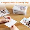 imageLifewit 4x6 Photo Storage Box 20 pcs Inner Photo Case with Lids Clear Photo Organizers with 1 Sheet Label Sticker Plastic Craft Storage Box for Seeds Sticker Cards Pictures Stamps Office SuppliesClear