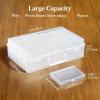 imageLifewit 4x6 Photo Storage Box 20 pcs Inner Photo Case with Lids Clear Photo Organizers with 1 Sheet Label Sticker Plastic Craft Storage Box for Seeds Sticker Cards Pictures Stamps Office SuppliesClear
