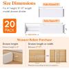 imageLifewit 5 Pack Drawer Dividers 4quot High 1117quot Adjustable Dresser Drawer Organizers for Clothes Expandable Dresser Separators in BedroomBathroomKitchenVanityOffice Organization and Storage White20