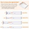 imageLifewit 5 Pack Drawer Dividers 4quot High 1117quot Adjustable Dresser Drawer Organizers for Clothes Expandable Dresser Separators in BedroomBathroomKitchenVanityOffice Organization and Storage White20
