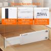 imageLifewit 5 Pack Drawer Dividers 4quot High 1117quot Adjustable Dresser Drawer Organizers for Clothes Expandable Dresser Separators in BedroomBathroomKitchenVanityOffice Organization and Storage White5
