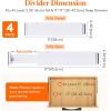 imageLifewit 5 Pack Drawer Dividers 4quot High 1117quot Adjustable Dresser Drawer Organizers for Clothes Expandable Dresser Separators in BedroomBathroomKitchenVanityOffice Organization and Storage White4