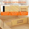 imageLifewit 5 Pack Drawer Dividers Bamboo 4quot High 1217quot Adjustable Drawer Organizers for Clothes Expandable Dresser Separators in BedroomBathroomKitchenFridgeOffice Organization and Storage4