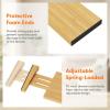 imageLifewit 5 Pack Drawer Dividers Bamboo 4quot High 1217quot Adjustable Drawer Organizers for Clothes Expandable Dresser Separators in BedroomBathroomKitchenFridgeOffice Organization and Storage5